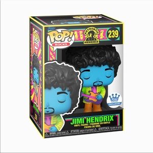 POP!JIMI HENDRIX WITH PURPLE GUITAR (BLACK LIGHT)